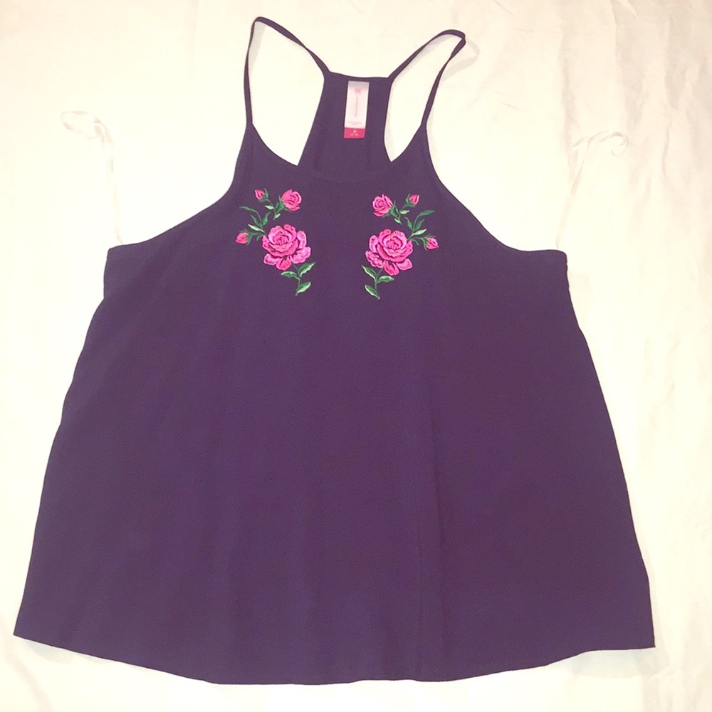 NAVY TOP TANK BLOUSE